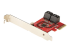 4P6G-PCIE-SATA-CARD - StarTech.com Carte PCI Express SATA 4 ports - Angle gauche