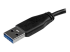 USB3AUB50CMS - StarTech.com Câble SuperSpeed USB 3.0 slim A vers Micro B de 0,5 m - Gros plan