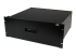 4UDRAWER - StarTech.com Tiroir de stockage en acier noir 4U pour racks et armoires 48 cm - Angle gauche