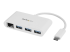 HB30C3A1GEA - StarTech.com USB C vers Ethernet avec hub USB à 3 ports - Angle droit