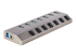 5G7AIBS-USB-HUB-EU - StarTech.com Hub USB-C Auto-Alimenté 7 Ports, USB-C vers USB-A, BC 1.2 - Angle gauche