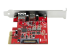 PEXUSB311AC3 - StarTech.com Carte PCIe à 2 ports - Retour