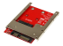 SAT32MSAT257 - StarTech.com Adaptateur mSATA SSD vers SATA 2,5" - Angle gauche