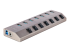 5G7AIBS-USB-HUB-EU - StarTech.com Hub USB-C Auto-Alimenté 7 Ports, USB-C vers USB-A, BC 1.2 - Angle droit