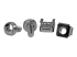 CABSCREWM6 - StarTech.com Paquet de 50 Vis et Ecrous Cages M6 pour Rack ou Armoire Serveur - De face