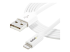 USBLT2MW - StarTech.com Câble Apple® Lightning vers USB pour iPhone, iPod, iPad 2 m Blanc - Gros plan