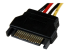LP4SATAFM12 - StarTech.com Câble adaptateur d'alimentation interne SATA vers LP4 (4 broches) 30 cm - Gros plan
